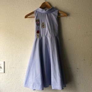 Lilly Striped Dress with cute patches